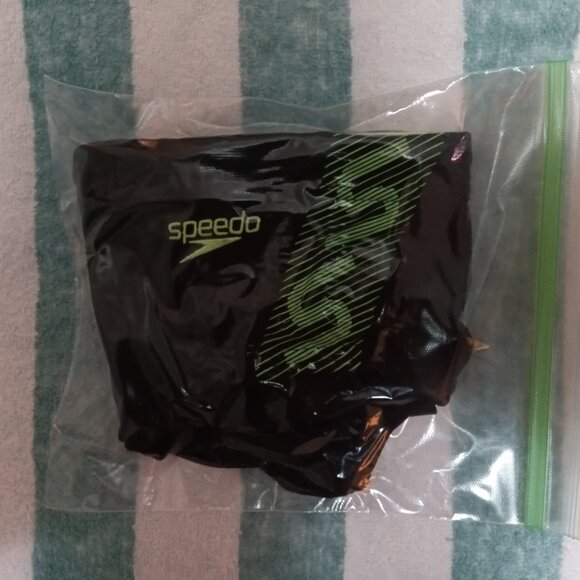 (*) SPEEDO ENDURANCE SWIM BRIEF, BLACK, SIZE 34", XL - (Pre-Owned) - Picture 5 of 7